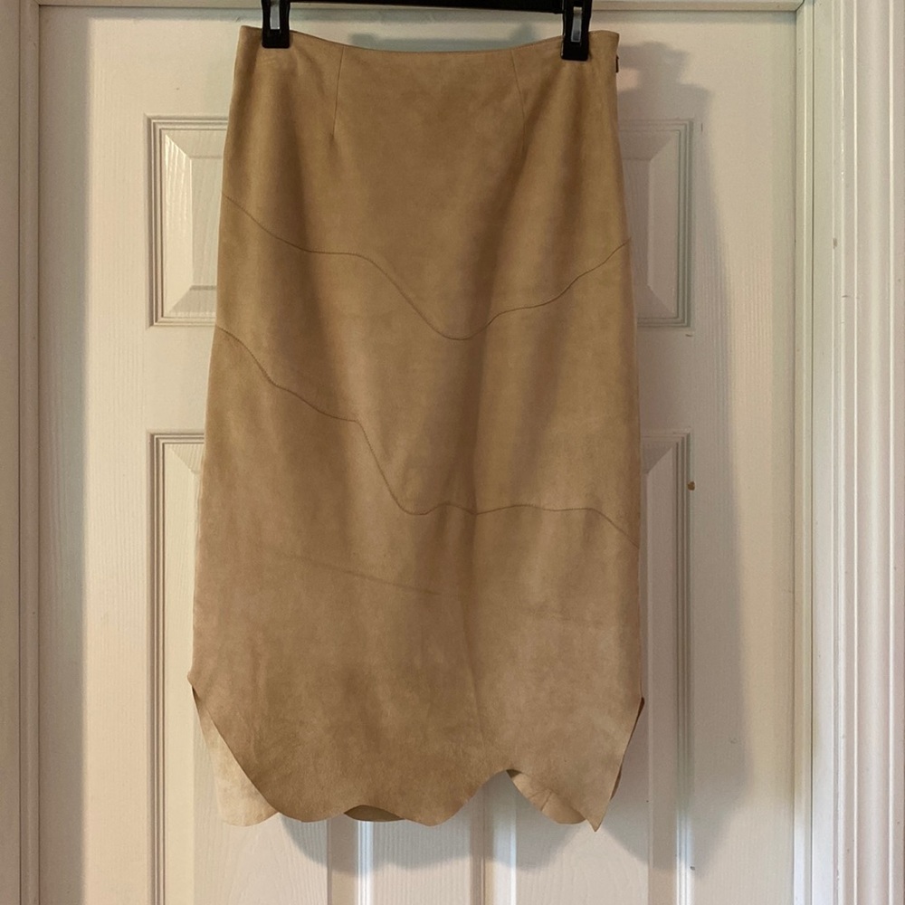 Handmade 100% leather vintage skirt size 2